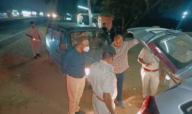 धौलपुर :  जिला निर्वाचन अधिकारी एवं जिला पुलिस अधीक्षक ने देर रात किया चैक पोस्ट एवं नाकों का निरीक्षण, दिए आवश्यक निर्देश