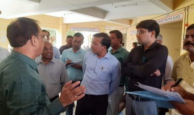 धौलपुर : उप जिला निर्वाचन अधिकारी ने किया राजकीय पॉलिटेक्निक कॉलेज स्थित मतगणना केंद्र का निरीक्षण