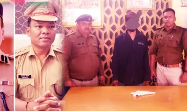 छतरपुर : कट्टे की नोक पर व्यापारी से रंगदारी करने बाले बदमाश को कोतवाली टीआई अरविन्द्र कुजूर ने कट्टे के साथ पकड़ा