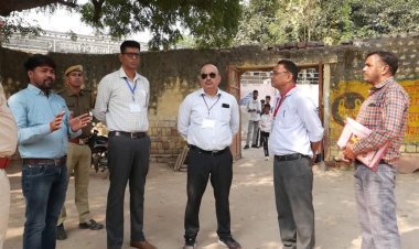 धौलपुर : पर्यवेक्षक ने लिया होम वोटिंग चैक पोस्ट एवं अन्य व्यवस्थाओं का जायजा  