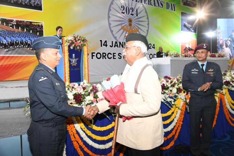 वायुसेना स्टेशन जोधपुर ने 8वां सशस्त्र बल पूर्व सैनिक दिवस मनाया     