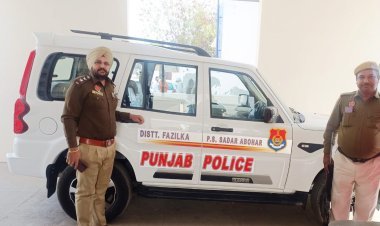 मुख्यमंत्री भगवंत मान पंजाब पुलिस को 410 नई गाडिय़ां दी  