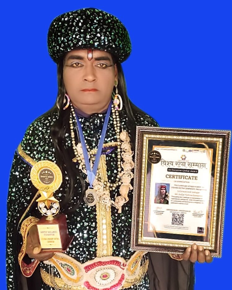जादूगर मिस्टर इंडिया ने जादूनगरी में लहराया परचम,मिला विश्व रत्न सम्मान  