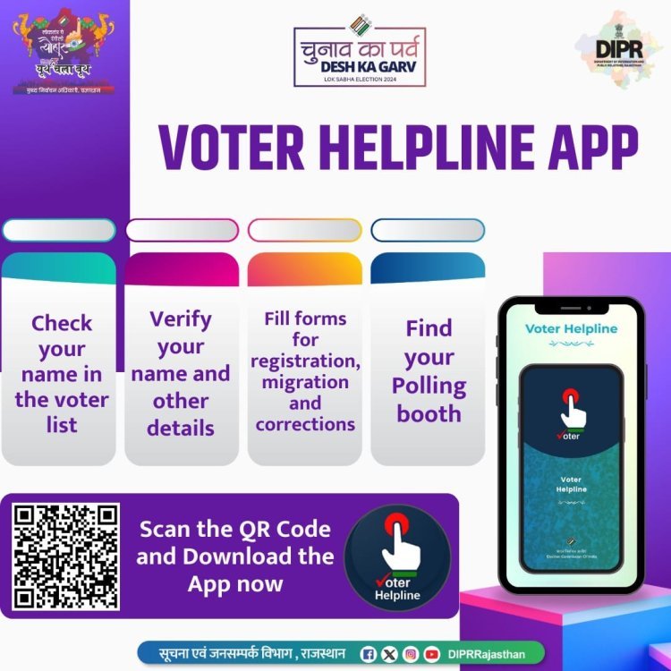 भारत निर्वाचन आयोग द्वारा विकसित विभिन्न एप के माध्यम से मतदाता प्राप्त कर सकते हैं सूचनाएं एवं सुविधाएं  