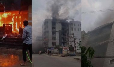 कोटा के हॉस्टल में आग, 7 स्टूडेंट झुलसे:भगदड़ के बीच बालकनी से छात्र कूदे, घटना के समय 70 लड़के थे अंदर  