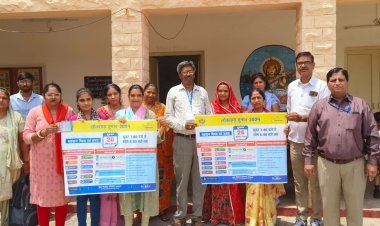 कम मतदान प्रतिशत वाले बूथ पर स्वीप टीम द्वारा विभिन्न गतिविधियों से दिया गया जागरूकता का संदेश  