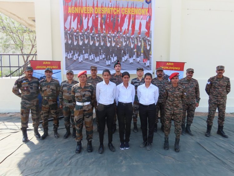 राजस्थान से अग्निवीर महिला सैन्य पुलिस का कोर ऑफ़ मिलिट्री पुलिस, बैंगलोर में प्रशिक्षण शुरू