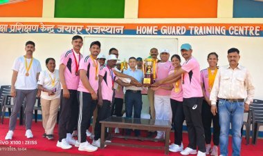 गृह रक्षा विभाग में राज्य स्तरीय एथलेटिक्स मीट—2025,  जयपुर संभाग टीम ने ओवर ऑल चैम्पियनशिप विजेता टीम का खिताब जीता 