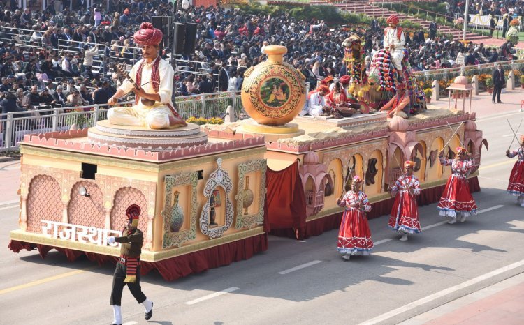 कर्तव्य पथ पर राजस्थान की झांकी बनी आकर्षण का केन्द्र 